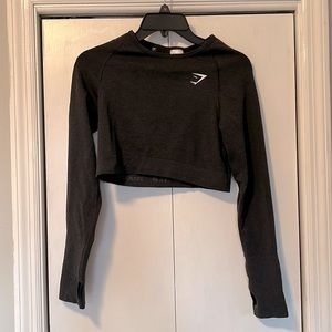 Gymshark Cropped Vital Seamless Top - Large